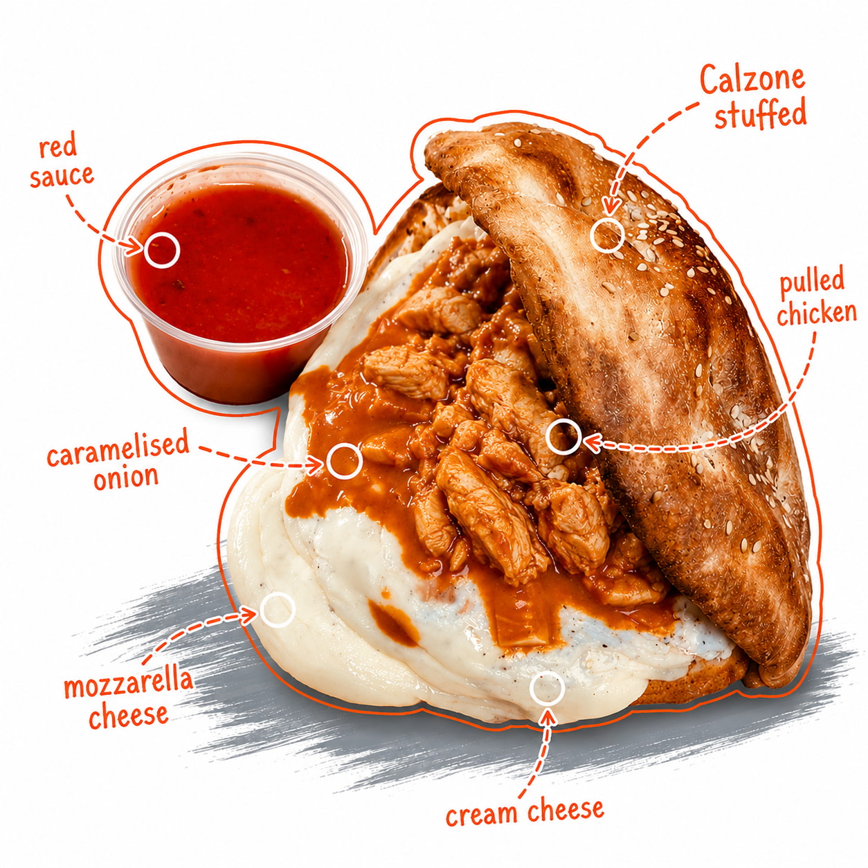 Epic | Pulled Chicken Calzone