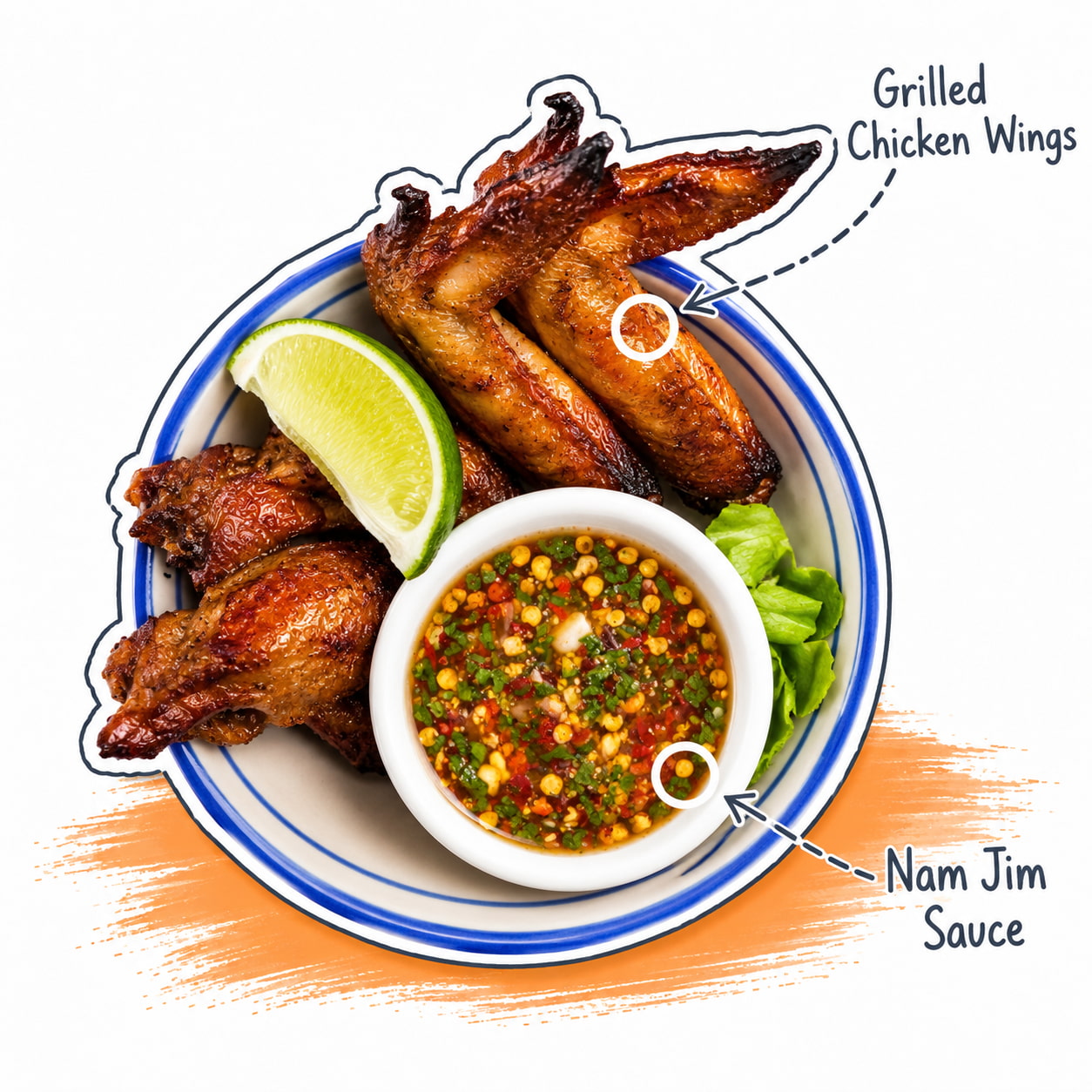 Epic | Grilled Chicken Wings (Nam Jim)